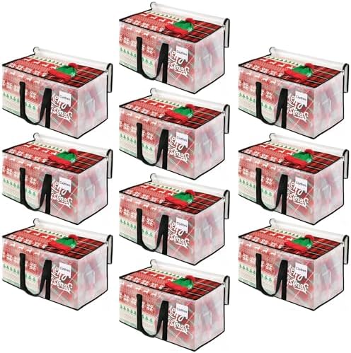 BlissTotes Moving Bags, 76L 10-Pack Storage Bags, Moving Boxes | Moving Box Heavy Duty Extra Large, Moving Totes with Zipper, Large Packing Bag with Reinforced Handles, Packaging Moving by BlissTotes