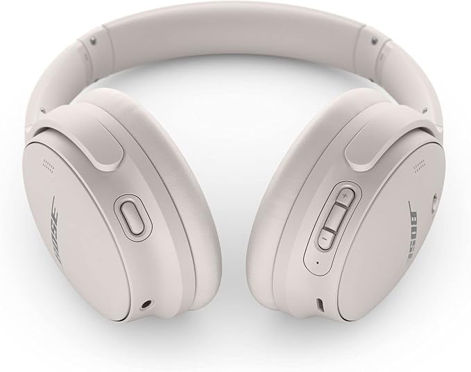 Bose QuietComfort 45 Noise Canceling Bluetooth Headphones (White Smoke) (Renewed) - Image 3