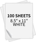 Full Sheet Labels 8.5” x 11” Sticker Paper Matte White, Large Shipping Label Paper for Inkjet Laser Printer, 100 Counts by PAPRMA