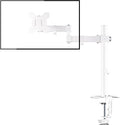 Monitor Mount Single Fully Adjustable Arm Monitor Arm Fits One Screen 13-32 inch 22lbs for Monitor Computer Screen 13 15 17 19 20 22 23 24 26 27 30 32 inch VESA 75 100, White(MD7421W) by Bracwiser