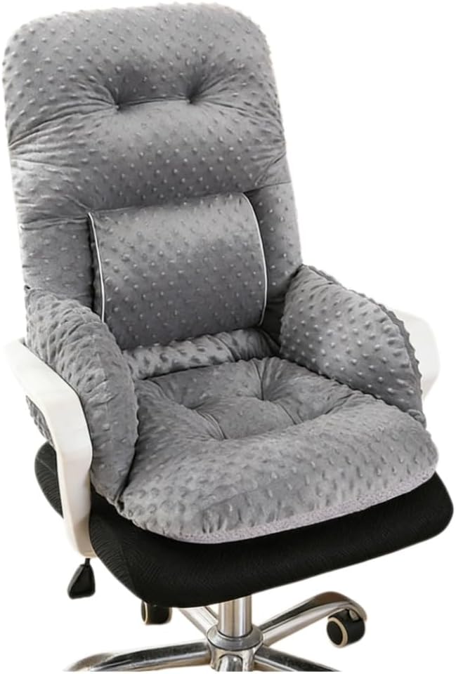 Non-Slip Office Chair Cushions with Arm Desk Chair Cushion Soft Rocking Chair Seat Pads with High Back Support for Dorm Gaming Office Car Home Dining Room Kitchen by UNWAAT