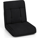 COSTWAY Folding Floor Chair, Convertible Lazy Sofa (Black) by COSTWAY