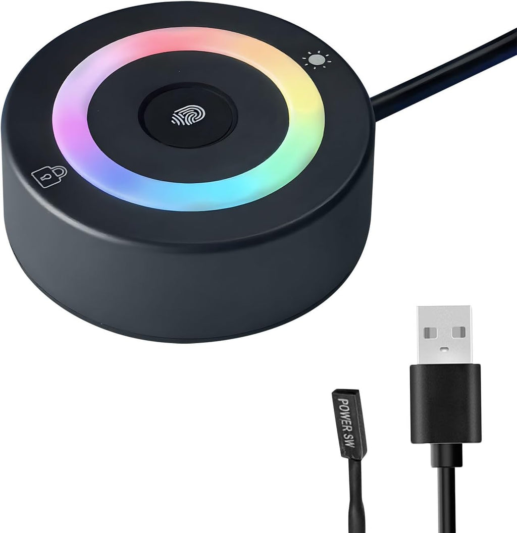 USB Fingerprint Reader for Windows 10/11, Passwordless Biometric Security Key with 360° Touch Sensor, Fast Login & FIDO2 Protection for PC Laptop, No Driver Needed Plug and Play by SVORTEKA