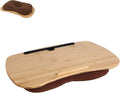 SUMISKY Lap Desk-Portable Laptop Table with Cushion Bamboo Platform Phone Holder L(21.6"x13.8") by SUMISKY