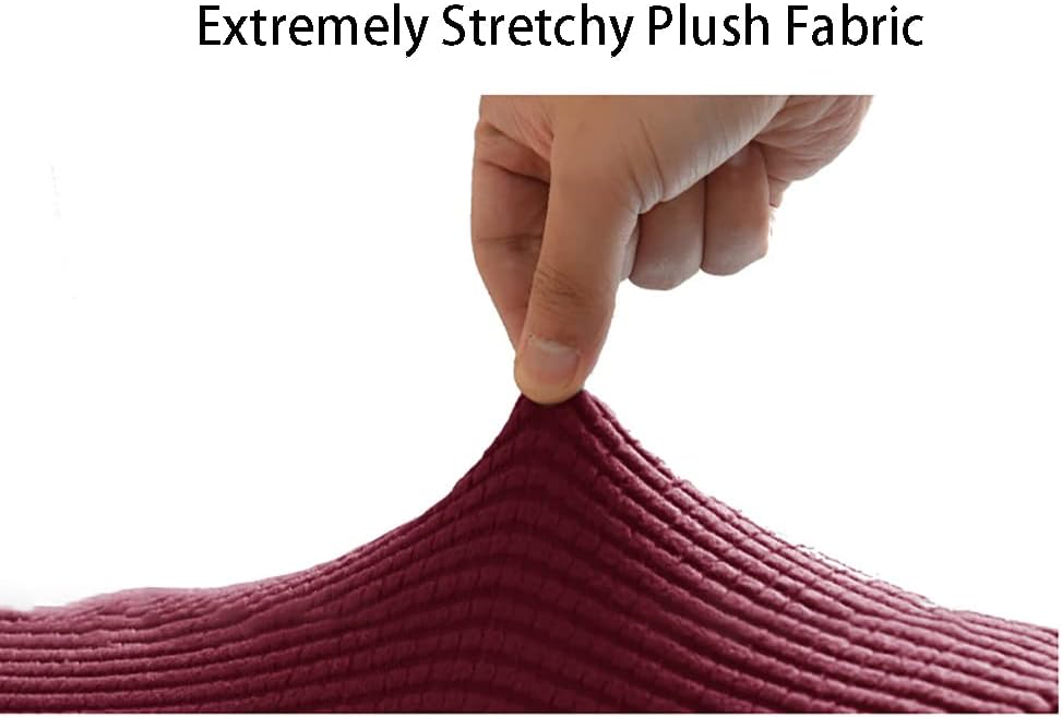 LINGXIYA Stretch Plush Armrest Covers,Spandex Armrest Slipcovers,Set of 2 - Image 3