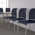Flash Furniture Hercules Stack Chair, Gray | Sled Base, Powder Coated, Contoured, 880 LBS. Weight Capacity by FlashFurniture