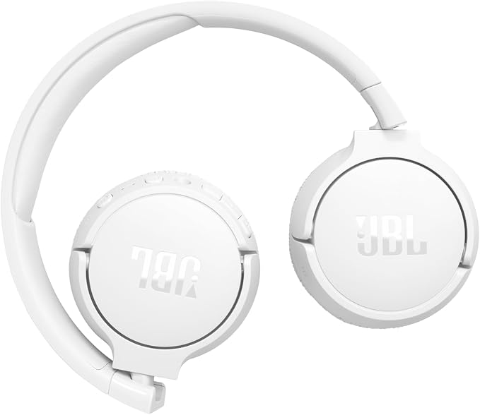 JBL Tune 670NC - Wireless On-Ear Headphones - White | Adaptive Noise Cancelling with Smart Ambient, Bluetooth 53 with LE Audio, JBL Pure Bass Sound - Image 8