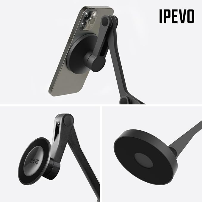 IPEVO Uplift Magnetic Multi-Angle Arm for iPhone 12 Series and Above, Multi-Jointed Phone Holder for Video Calls, Multi-Screen Workplace Setup, Online Teaching and Learning, Magnetic Phone Stand - Image 5