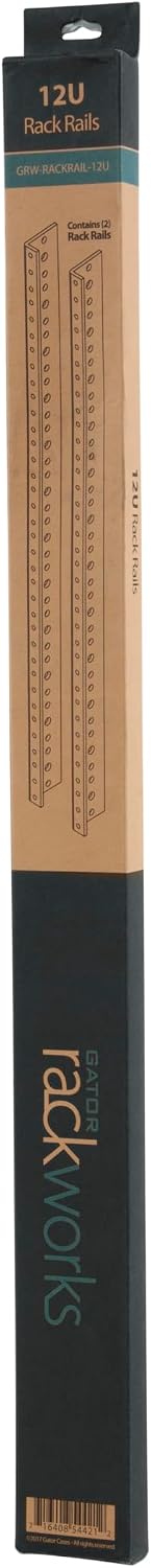 Gator Rackworks Heavy Duty Steel Rack Rail Set, 12U Rack Size (GRW-RACKRAIL-12U) - Image 8