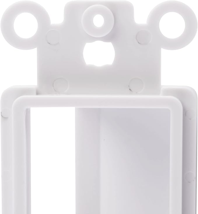 Recessed Cable Wall Plate for Behind Wall Cable Management - White Wall Plate Cable Pass Through with Low Voltage Mounting Bracket to Hide TV Cords for Wall Mount TV, Side Opening, 2 pack - Image 6