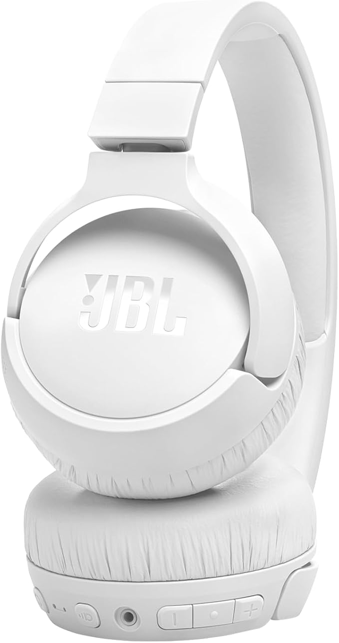 JBL Tune 670NC - Wireless On-Ear Headphones - White | Adaptive Noise Cancelling with Smart Ambient, Bluetooth 53 with LE Audio, JBL Pure Bass Sound - Image 9
