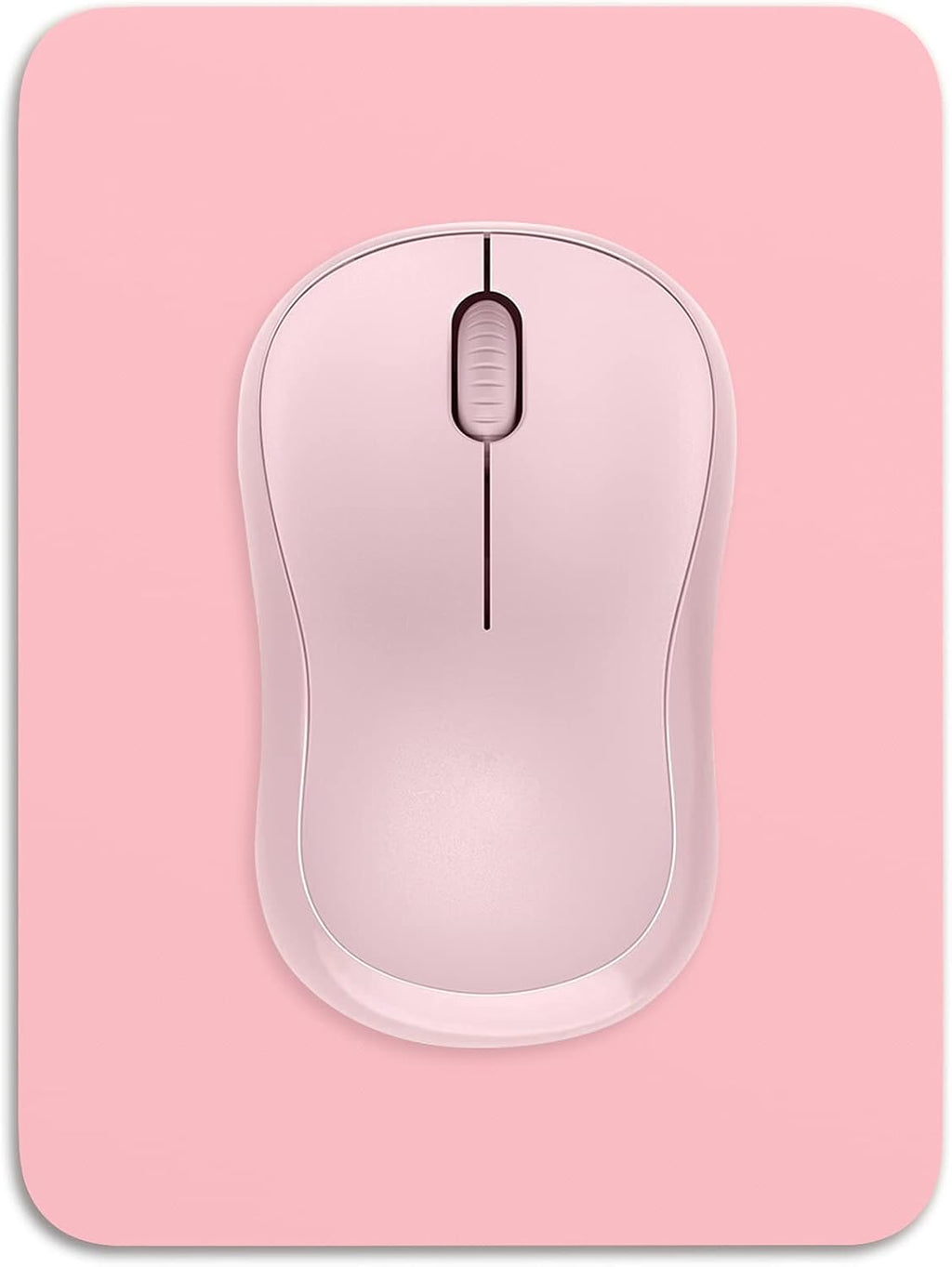 Small Mouse Pad, 6 x 8 Inch Thick Rubber Premium-Textured Non-Slip Portable & Washable Mini Mouse Mat for Women Men Wireless Laptops Keyboard Tray Gaming Work Computer Office Travel, Pink by Dapesuom