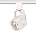 NUVO TH312 One Light Track Head, White, 120V Track Head | Adjustable aiming, Uses MR16 GU10 bulb, H-track compatible, 50W max, ETL listed by Nuvo
