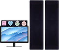 2 Pack Black Monitor Memo Board Top Mount,18" Monitor Sticky Note Holder,Sticky Boards,Message Board for Computer Monitors by Yocoolfun