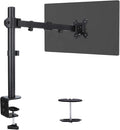 Single Monitor Arm Mount for 13-32 Inch Screen Up to 22lbs | Ultrawide Screens Up to 38 Inch Fully Adjustable Stand with C-Clamp/Grommet Base Tilt Rotation Max VESA 100x100 by Livotica
