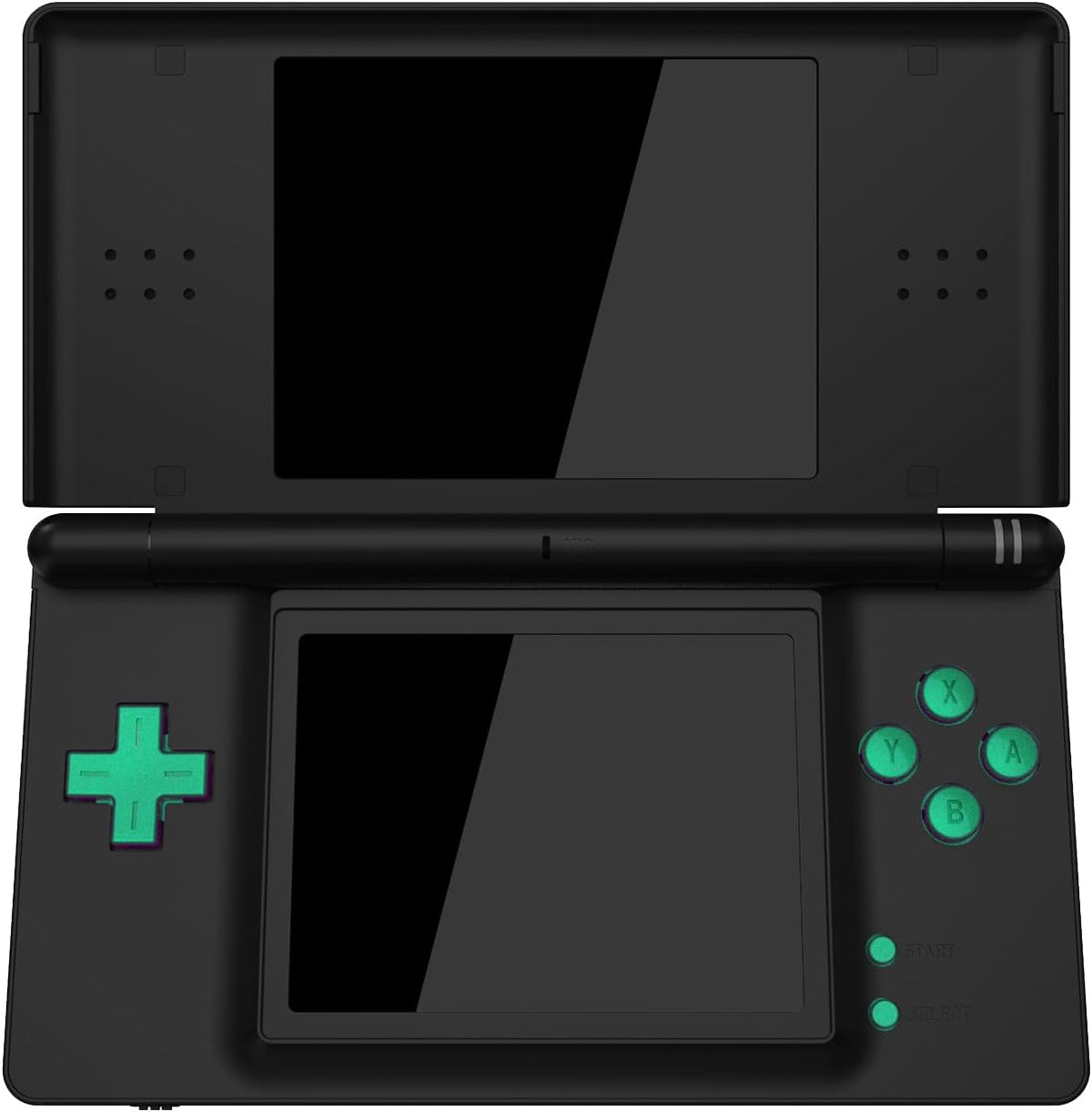 eXtremeRate Chameleon Green Purple Replacement Full Set Buttons for Nintendo DS Lite Handheld Console, Custom D-pad A B X Y Start Select R L Power Volume Keys for Nintendo DS Lite NDSL - No Console - Image 6
