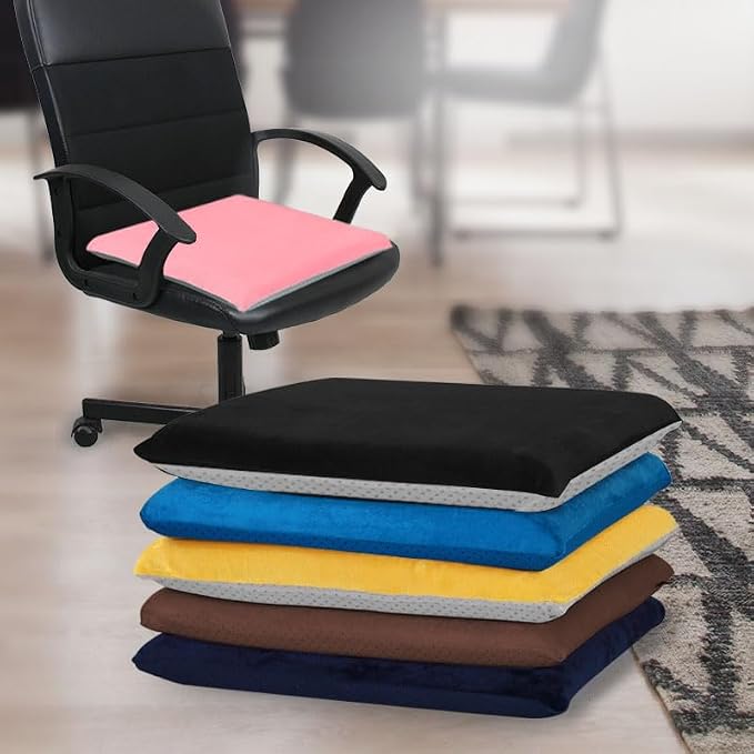 Augld Square Memory Foam Chair Cushion 16x16 in Beige - Image 2
