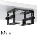 Adjustable Under Desk Mount for Mini PC Under Desk Holder for Mac Mini, Business Mini Desktop Computers 5-level Adjustable Height from 2.13–3.31 in Mini CPU Mounting Bracket with Screws and Cable Ties by Bedycoon