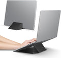 Spigen Slim Fold Portable Vertical Laptop Stand Dock Foldable Ergonomic Angle Lift Anti-Slip Compatible with MacBook Neo, MacBook Air, MacBook Pro 11"-16" and More - Black (LD201-S9) by Unknown