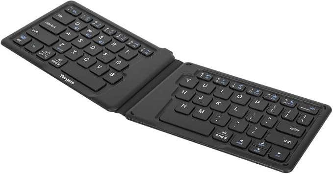 Targus Ergonomic Foldable Bluetooth Antimicrobial Keyboard, Black (AKF003US) - Image 4