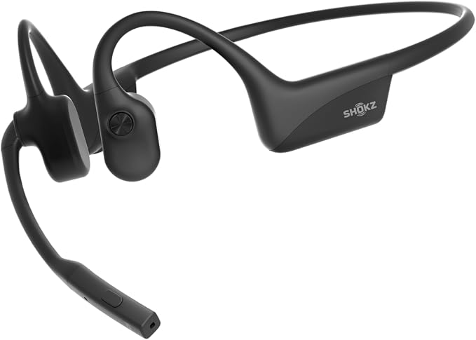 SHOKZ OpenComm2 Open-Ear Bluetooth Headset, Noise-Canceling Mic | Bone Conduction Headphones；Mute Button for Work Calls and Meetings; PC and Mac Compatible；16-Hour Battery Life & Quick Charge by Unknown