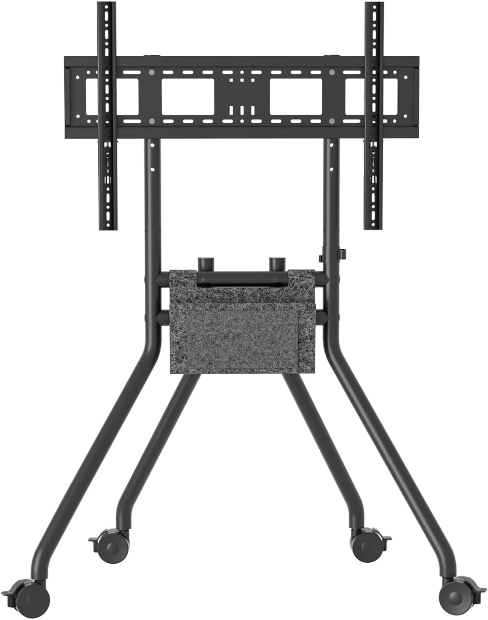 Rolling TV Cart, Mobile Floor TV Stand for 50-100 Inch Screens, Portable TV Trolley Bracket for Home Office School Business, Holds 180Lbs, Max VESA 900x600mm, Black YS623B by HILLPORT