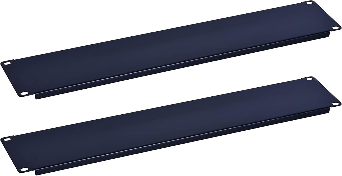 2U Blank Rack Mount Panel Spacer for 19in Server Rack Enclosure or Network Cabinet – 2 Pack by RackPath