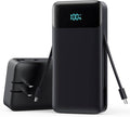 Portable Charger with Built-in AC Plug and Cables,26800mAh All in One USB C Fast Charging Power Bank,Travel Essentials Portable Phone Charger Battery Pack for iPhone 17/16/15/14/13,Galaxy,Android etc by YHO