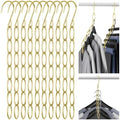 NiHome Clothing Chain Hangers 10-Pack, Space Saving Metal Closet Organizer | 7-Loop Retractable Design Chain Hanger for Compact Storage, Ideal for Travel,Dorm & Office, Wrinkle-Reducing for All Garments by NiHome
