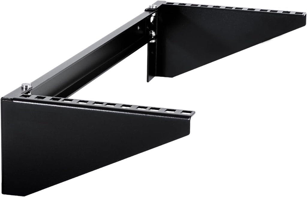 4U Vertical Wall Mount Rack - Heavy Duty 125lbs Capacity Vertical Mounting Bracket (4U) - Image 6