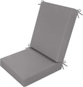 idee-home Outdoor Patio Dining Chair Cushion High Back | Density Foam Chair Cushions Seat with Removable Cover, WeatherResistant Indoor Deep by idee-home