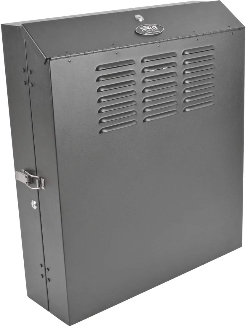 Tripp Lite 4U Vertical Wall Mount Rack Enclosure Cabinet, Low Profile, Switch-Depth, 20" Deep, Black (SRWF4U) by TRIPP LITE