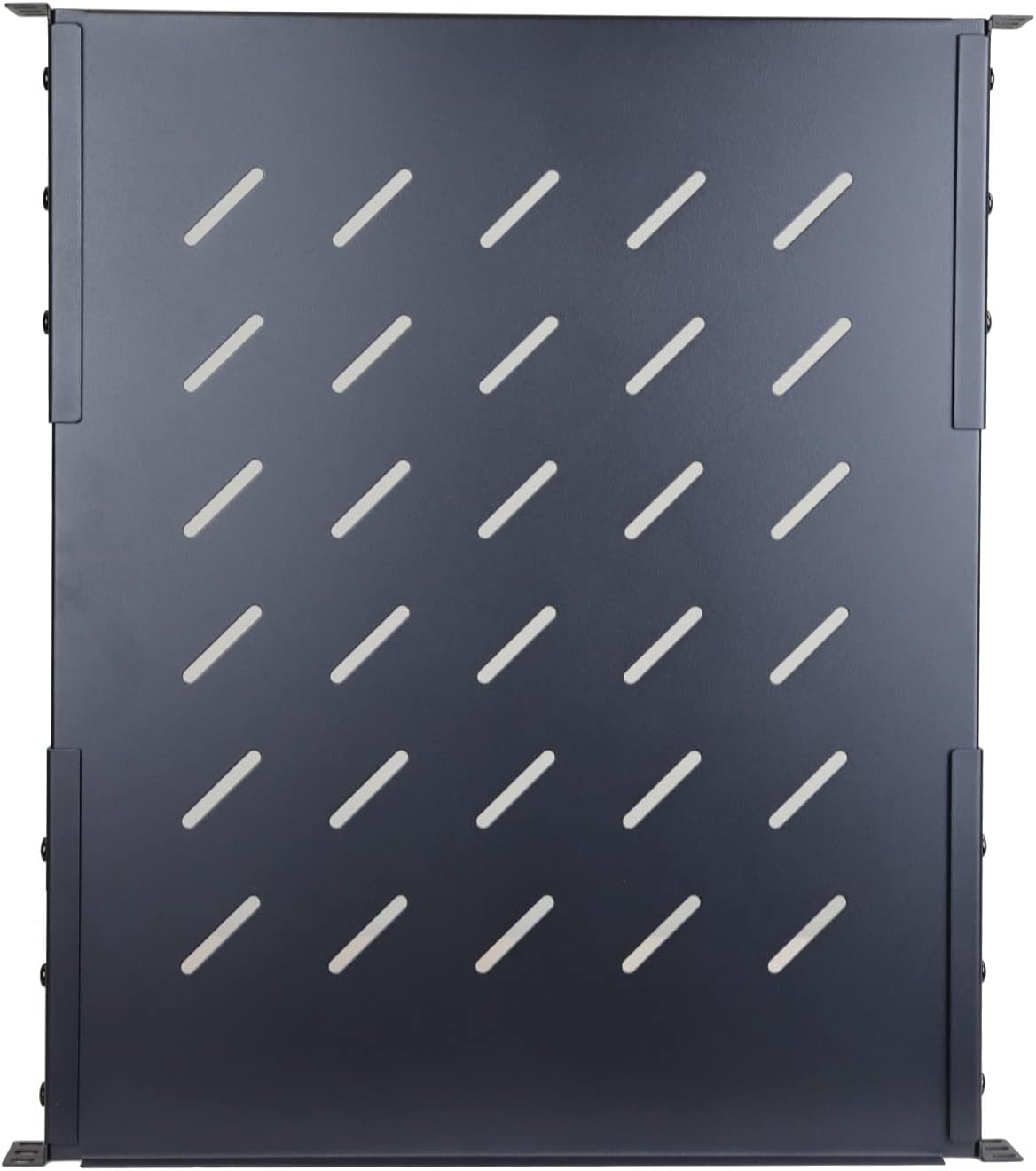 Aeons 1U 19-inch Fixed Rack Server Shelf Vented 4 Post Rack Mount Shelf 21.5 inches Adjustable Mounting Depth, for IT Data Network Cabinet Enclosure Equipment - Image 3