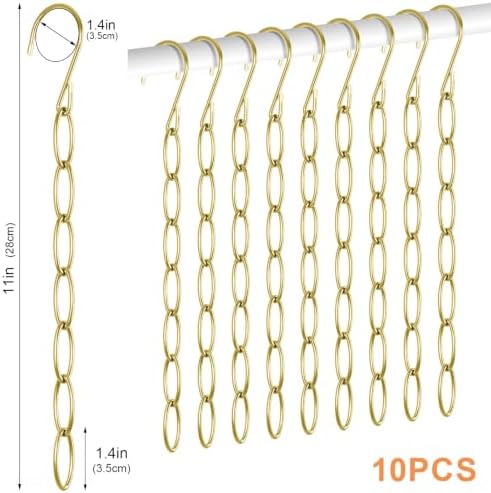 NiHome Clothing Chain Hangers 10-Pack, Space Saving Metal Closet Organizer | 7-Loop Retractable Design Chain Hanger for Compact Storage, Ideal for Travel,Dorm & Office, Wrinkle-Reducing for All Garments - Image 7