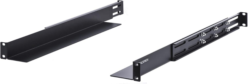 1U 4-Post Server Rack Rail, 20.2-32 Inch Adjustable Depth - 110lbs Capacity by RackPath