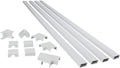 Legrand Wiremold C310 Cordmate III 10 Foot 11 Piece Cord Cover Kit, Organizer for Wall, Holds Up to 5 Cords or Cables, 45"L x 1.5"W, White (1 Pack) | Cord Hider, On Wall, Self Adhesive, Hide up to 5 Cords, Cut to Size, Customizable, Cable Concealer, Pa... by Legrand-Wiremold
