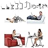 Adjustable Lap Desk Laptop Computer Portable Multifunctional Ergonomic Vented Table Stand Tray Mount Holder(420 * 260mm with Mouse Pad, Black) - Image 4