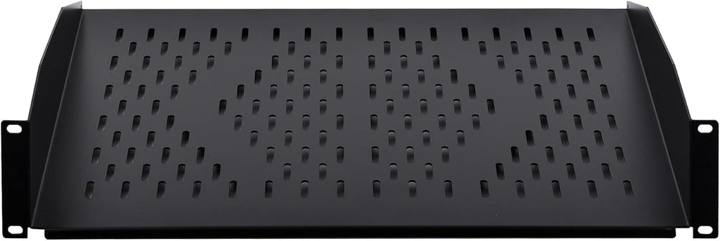 2U Cantilever Universal Rack Shelf - 14in Deep – Rackmount Shelf for 19’’ AV/Network Equipment Racks – 55lbs Capacity - 2 Pack - Image 3