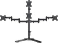Suptek Quad LED LCD Monitor Stand up Free-Standing Desk Stand Extra Tall 31.5" Pole Heavy Duty Fully Adjustable Mount for 4 (3+1) / Four Screens up to 27 inch (ML6864) by suptek