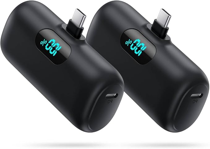 [2 Pack]Portable Charger Power Bank for iPhone 17/16/15,Mini USB C Portable Power Bank 5500mAh Fast Charging Battery Pack Travel Essentials for iPhone 15/16/17 Plus/17 Pro/17 Pro Max,Samsung Android by Swyop