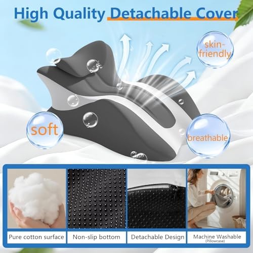 Versatile Memory Foam Wedge Pillow with 27° Ergonomic Design, Removable Cover – All-in-One Support Forreading, Sleeping, Sitting & Relaxation,Blue - Image 7