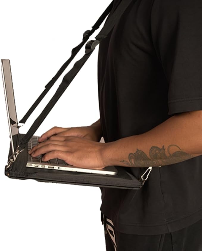 Portable Laptop Harness for Walking – Adjustable Secure Walking Laptop Harness Easily fits upto-16-inch with Flexible Strap by Subtle+Wink