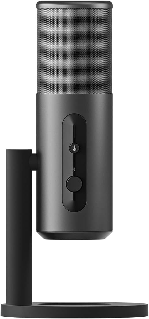 EPOS Gaming B20 Streaming Microphone - 2.9m Cable USB-C Computer Microphone for Gaming - PC & Laptop Connection with Audio Controls - Compatible with PC, Mac, and PS4/5 - Desk Stand Included, Gray by EPOSGaming