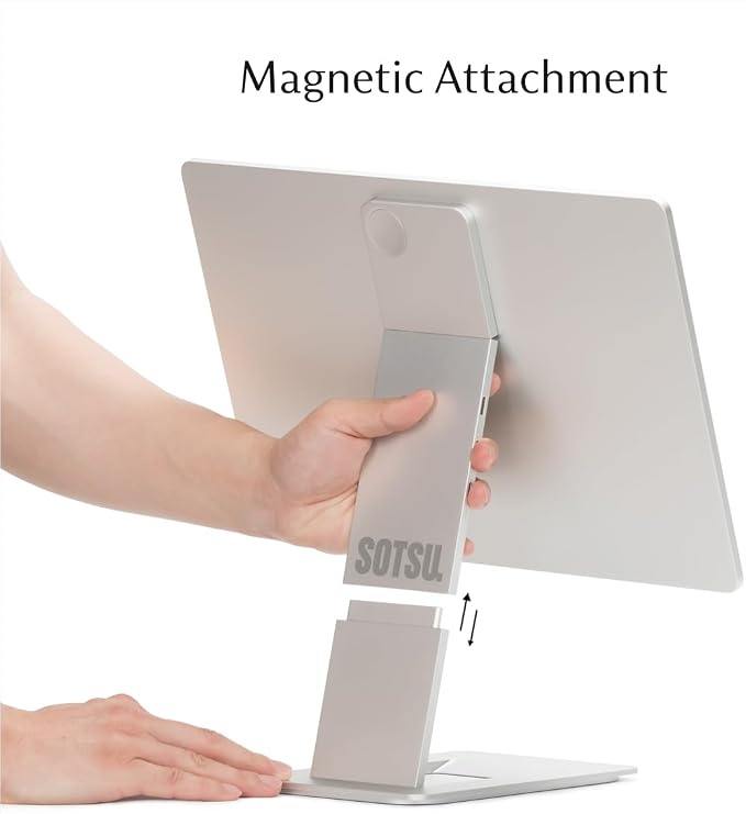 SOTSU FlipAction Elite 16" | 4K Portable Monitor | 3840 x 2400 (UHD+) | 60 Hz | 100% DCI-P3 | 450 Nits | Pivot Rotate | Full Metal CNC | Perfect Match for Mac and Windows (Silver) | 3840x2400 UHD+ | 60Hz | 100% DCI-P3 | 450 Nits | Pivot Rotate | Full M... - Image 10