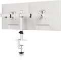 Pholiten Dual Monitor Stand, Heavy Duty Adjustable Monitor Arm Desk Mount for 2 Screens up to 42Inches, Tilt, Swivel, Rotate, Supports Tilt, Swivel, Rotate, Supports 22 lbs per Arm,White by PholitenMonitorArm