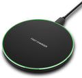 Fast Wireless Charger,20W Max Wireless Charging Induction Pad,Black | Metal Frame Ultra Slim Design,[20W SUPER Fast Charging] Compatible with iPhone 17-11/Airpods,Samsung Galaxy/Buds,LG/Pixel by WirelessCharger