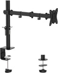 GRIFEMA Monitor Mount for 13-32 in, Single Monitor Arm, Up to 22 Lbs | Full Motion Adjustable Height, 360° Rotate, Tilt, Swivel, Easy Install, VESA 75/100 mm, Monitor Stand for Home Office Gaming by GRIFEMA
