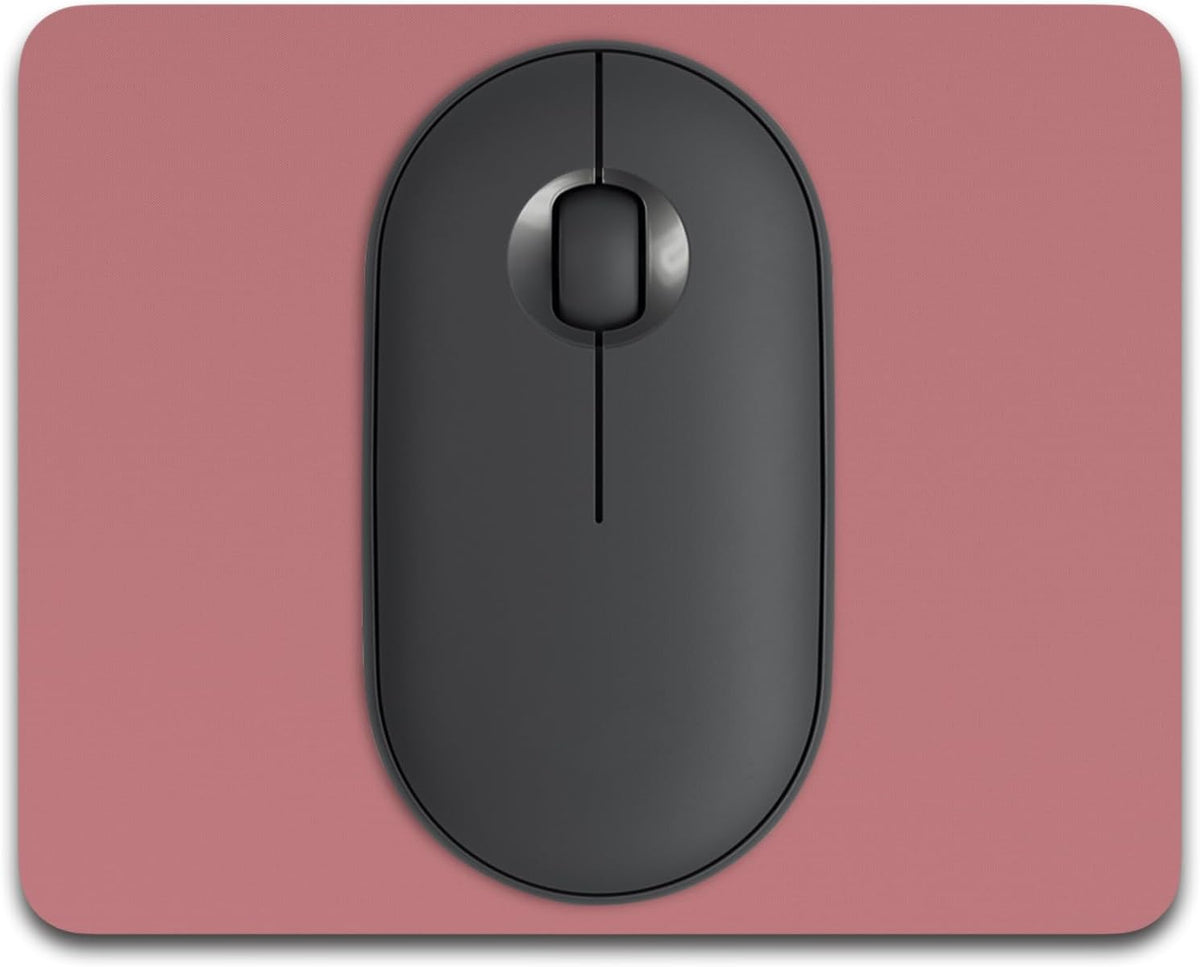 Small Mouse Pad, 5 x 6 Inch Thick Rubber Premium-Textured Non-Slip Portable & Washable Mini Mouse Mat for Women Men Wireless Laptops Keyboard Tray Gaming Work Travel,Dark Red by Dapesuom
