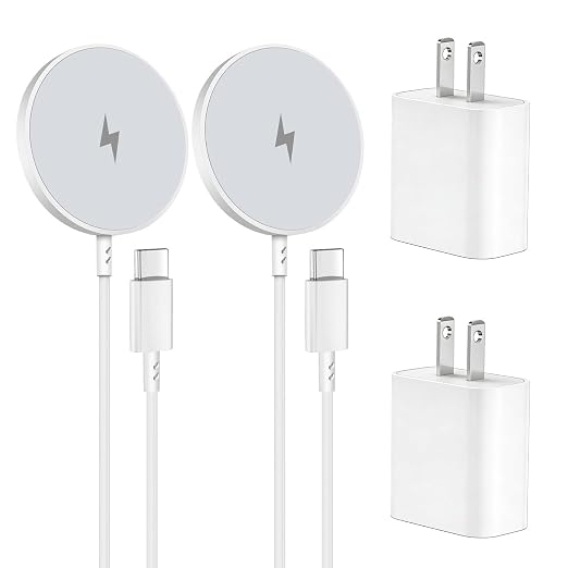 Wireless Magnetic Charger,2Pack Fast Apple Mag-Safe Charger iPhone Magnetic | Magnet Charging Pad Flat Mag Safe Charging for iPhone 17Pro Max/16 Pro Max/16Pro/16/15Pro Max/15 Plus/14/13/12/AirPods Pro3/2 by Articona