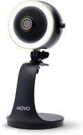 Movo WebMic HD Pro All-in-One Webcam with Microphone and Ring Light- 1080p HD Camera, Pro Cardioid Condenser Microphone, LED Ring Light -HD Webcam for Streaming, Video Conferencing, Recording, Gaming by Movo